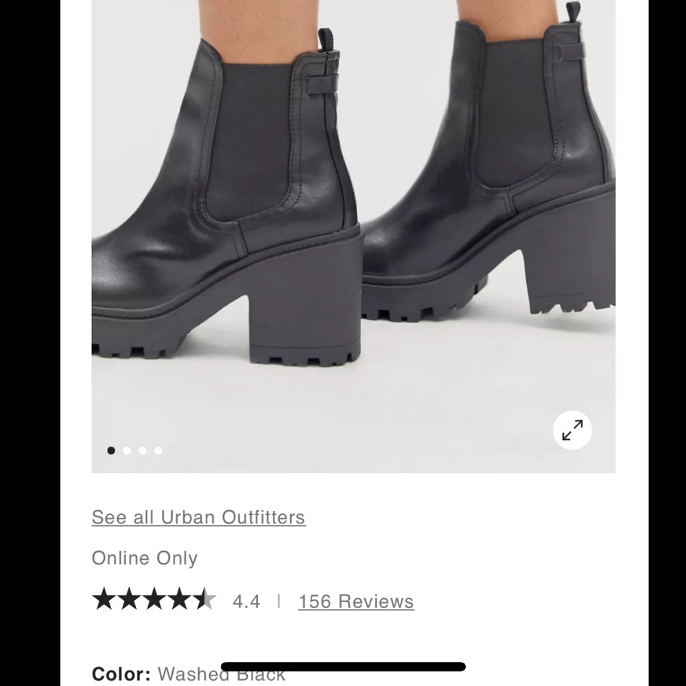 NWT Urban Outfitters Chloe Chelsea white boot - Picture 5 of 9